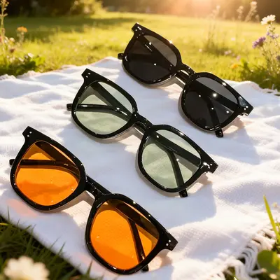 Unisex Rouge-Sonnenbrille mit UV-Schutz, trendiges Design - 3