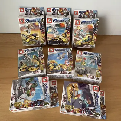 8合1无限手套联盟积木拼装玩具批发教育引流机构礼品SY1320