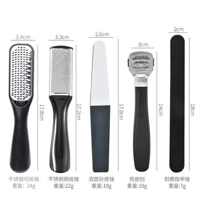 20-Piece Pedicure Set with File and Dead Skin Remover