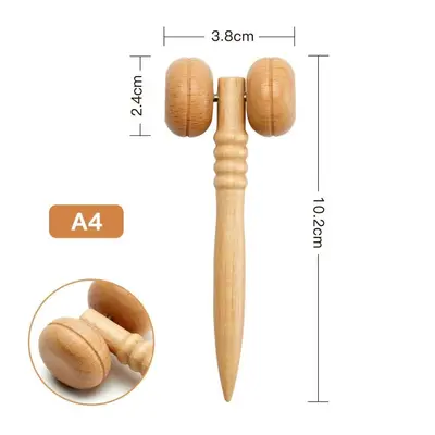 Amazon-Buchholz kleines Massageset Lotus, handgefertigte Massagezubehöre aus Lotusholz, massives Lotusholz, handgeschnitztes Set - 9