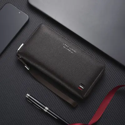 Long Men's Wallet with Multiple Card Slots and Large Capacity - 8