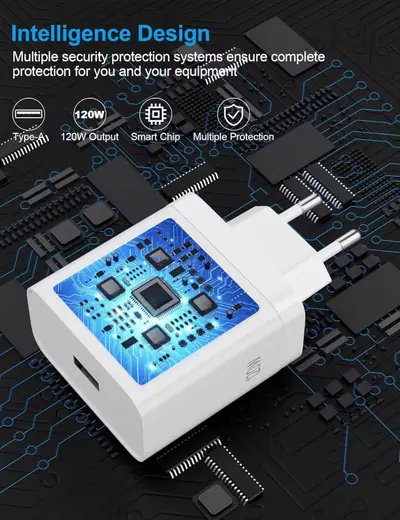 120W EU Super Fast Charger Set for OnePlus 15, Ace 6 Pro, 6T - 7