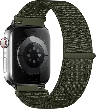 Нейлоновый ремешок-петля для Apple s11, Apple iWatch 45 6 7 8 9 10 Ultra 2 Липучка Ремешок для часов Спортивный - 13