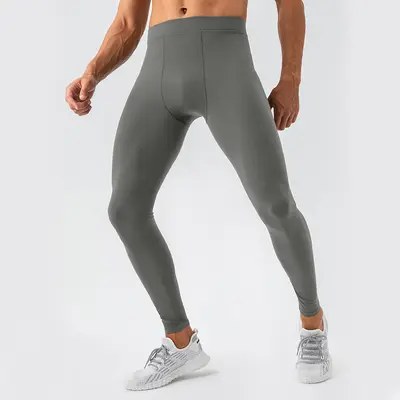 Erkek Yoga Tayt, Yüksek Bel Nefes Alabilen Elastik Spor Pantolonu 31342 - 9