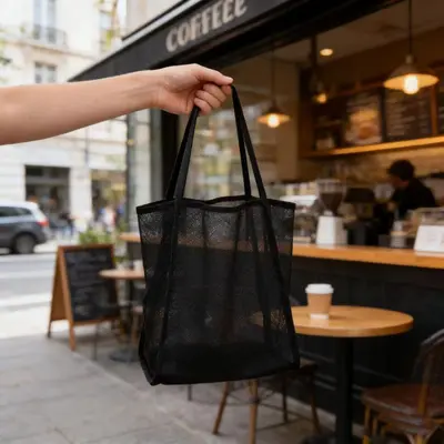 Yaz Yeni Stil ins Tarzı Şeffaf Tül Tek Omuz Çapraz Çanta Moda Hafif Taşınabilir Kişisel Alışveriş Çantası Seyahat El Çantası Büyük Çanta