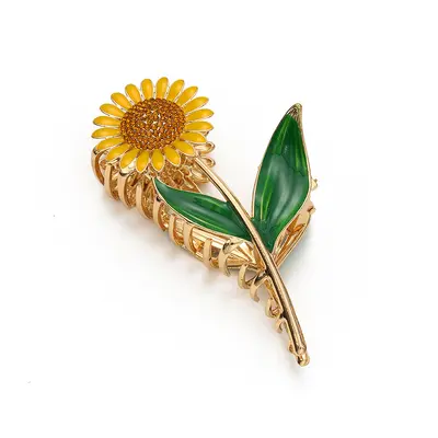 Valley Lily Flower Super Fairy Elegant Large High-Quality Hair Clip Women Back of Head Summer Forest Shark Clip Hair Accessories