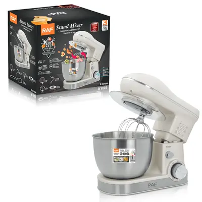 RAF Küchenmaschine 4L, vollautomatisch, 3-in-1 Teig, Fleisch und Creme