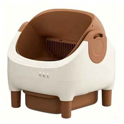 Smart Fully Automatic Open Cat Litter Box, Electric, for Large Cats - 9