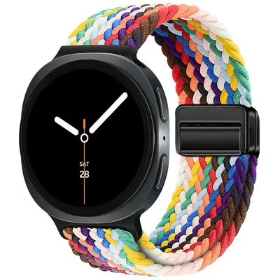 Nylon Woven Loop Strap with Magnetic Clasp for Samsung Watch8 - 9