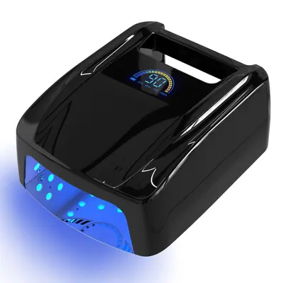 72W kablosuz UV LED tırnak lambası pembe hızlı kuruyan - 8