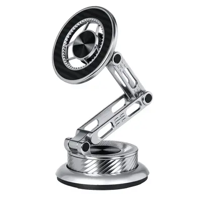 All-Metal Magnetic Car Phone Holder with Vacuum Suction Mount - 6