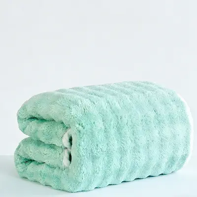 Chuyue 10A Antibacterial Enhanced Brand Bathroom Towel Set, Extra Thick Towel Three-Piece Set, Coral Polar Hair Drying Bonnet Wholesale Factory. - 8