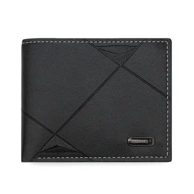 Kurze Herrenbrieftasche aus Leder mit Kartenfächern - 5