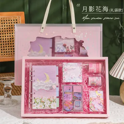 光影绘梦复古油画手账本套装礼盒少女可爱手帐本女孩生日礼物纪念 - 10
