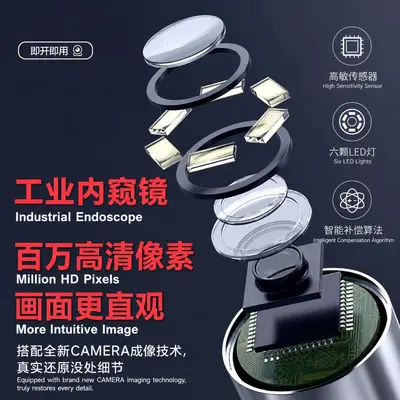 Endoscope camera 360° rotating, HD smartphone connection, waterproof - 5