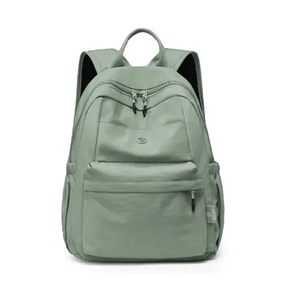 Women's Lightweight Water-Resistant Nylon Backpack, Large Capacity - 8
