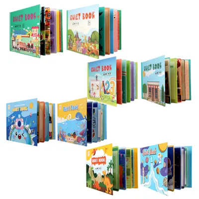 Montessori Quiet Sticker Book for Kids, Early Learning and Letters