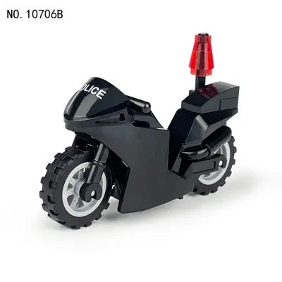 Motosiklet Yapı Taşı Modeli, Harley Trafik Polisi, Döner Tekerlekli - 2