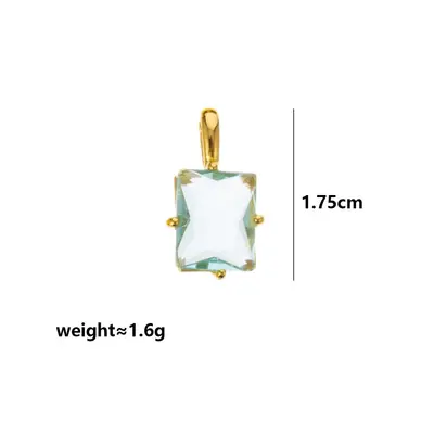Geometrik burç taşı kolye, çintamani ayarı, zirkon - 9