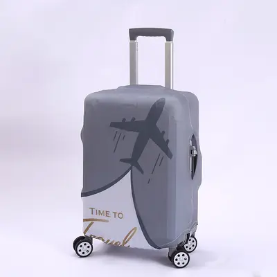 行李箱保护套耐磨弹力箱套拉杆箱旅行箱外套防尘罩加厚牛奶丝印花 - 11