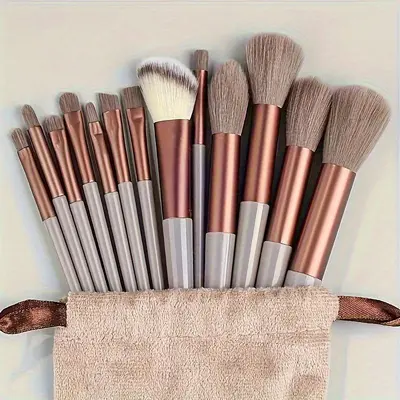 13-Piece Makeup Brush Set, Soft Bristles, with Brush Bag - 7