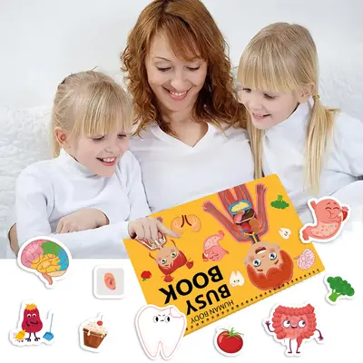 Kinder-Beschäftigungsbuch Busy Book, Vorschule und Körperbau - 5
