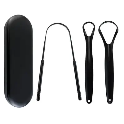 Stainless Steel U-Shaped Tongue Scraper, Large and Small Opening - 12