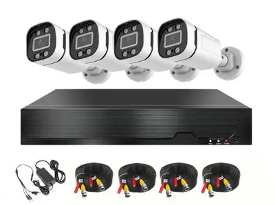 Analog gözetim seti 4 yollu 8 yollu koaksiyel HD AHD CCTV DVR kamera gece görüş su geçirmez uzaktan yiwu - 7