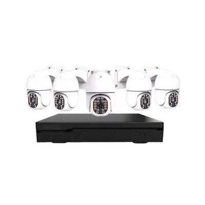 Home commercial rotating ball surveillance camera outdoor high resolution 360 degree blind spot free monitor equipment kit