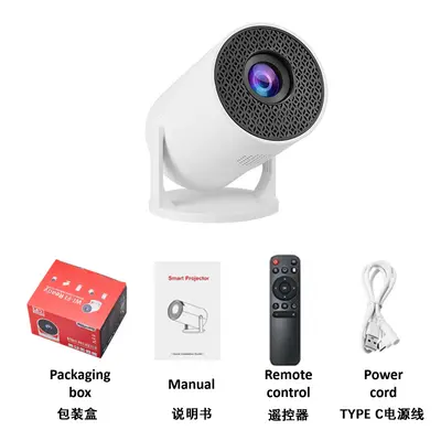 Tragbarer Mini-Beamer HY300 mit M5-Frequenzabstimmung, 1080p HD, kabellos und kabelgebunden, Smartphoneprojektion, direkt vom Hersteller