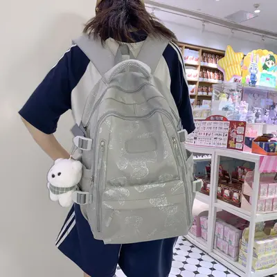 Girls' school backpack, lightweight, large capacity - 4