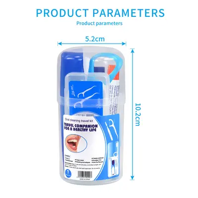 7-Piece Oral Care Kit with Toothbrush and Floss - 4