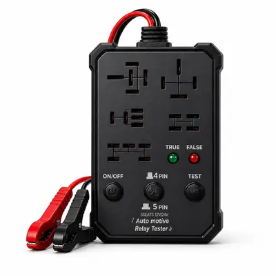 Car Relay Tester, 4-Pin and 5-Pin Relay Analyzer, 12V - 6