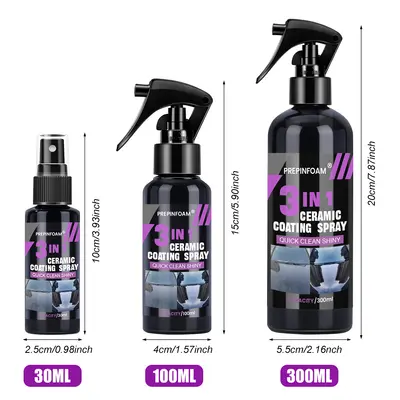 PREPINFOAM 3-in-1 Car Nano Ceramic Quick Paint Spray - 5