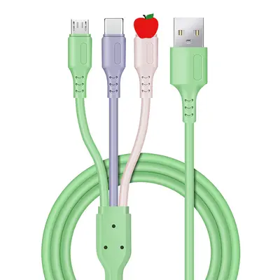 120W 3-in-1 spring-type charging cable, car mounted - 10
