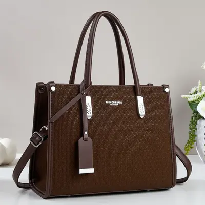 Women's Single Shoulder Bag, Retro Design, Large Capacity - 7