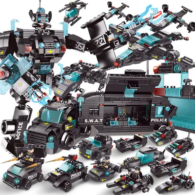 Lele Brothers 8577 Yapı Taşı Araba Seti, Lego Uyumlu, Çocuk Robotu - 9