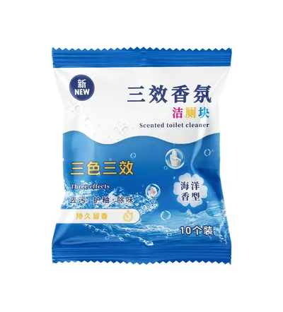 Blue Bubble Toilet Cleaning Tablets, 10-Pack, Odor Removal, Fresh Scent - 12
