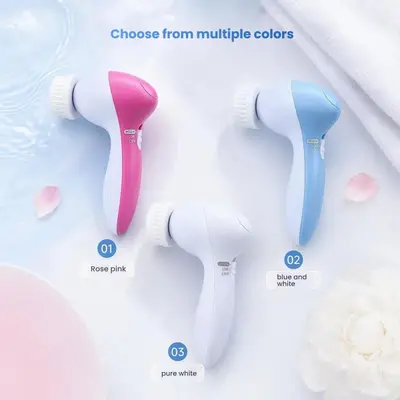 Cross-border Jiabimei 2025 New Home Electric 5-in-1 Facial Cleanser, a popular device for sensitive skin.