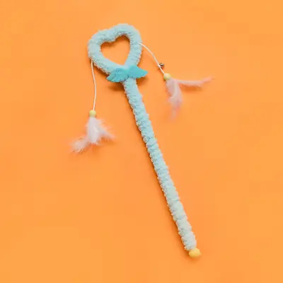 Sakura Magic Wand Cat Toy with Feather Teaser and Bell String - 7