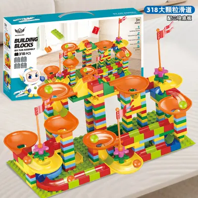 Large Marble Run Building Blocks, Educational Toy for Kids - 12
