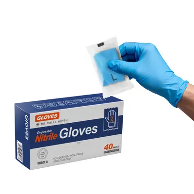 Disposable Nitrile Food-Service Gloves, 2 Pieces Individually Packed, Picnic - 7