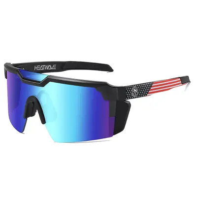 Heat Wave Cycling Sunglasses, Large Frame Eye Protection - 12
