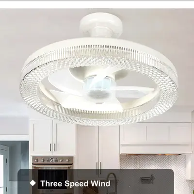 RGB-Deckenventilator mit Leuchte, Fernbedienung, LED, schlichtes Design