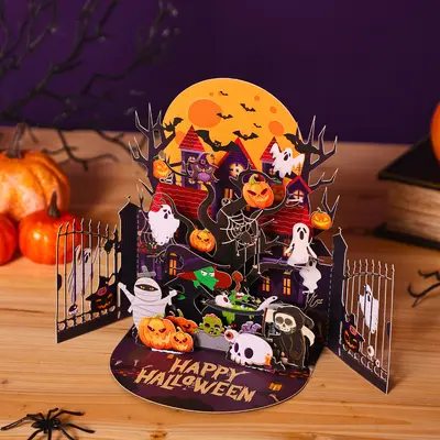 Halloween 3D Pop-Up Greeting Card