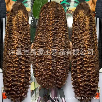 缅甸曲Burmese virgin hair假发头套  可染色源头工厂 许昌假发