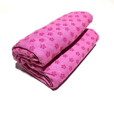 Microfiber Yoga Blanket, Non-Slip and Sweat-Absorbent, with Mesh Bag - 9