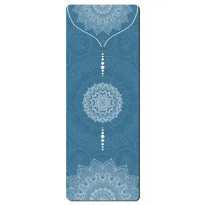 Kalın 5 mm süet görünümlü kauçuk yoga matı, kokusuz, kaymaz - 6
