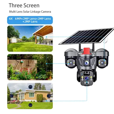 V360Pro Sicherheitskamera, Solarstrom, 4G/WIFI, Nachtsicht