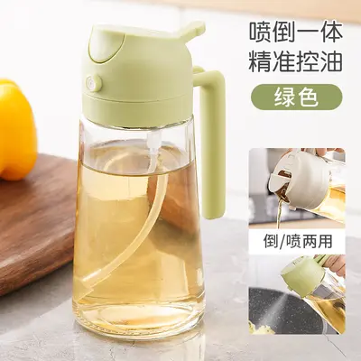 Glass oil bottle, spray and pour dual-function - 8